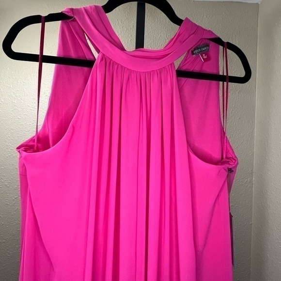 Vince Camuto Pomegranate Pink Halter Wide Leg Jumpsuit Women’s Medium NWT - Picture 8 of 9
